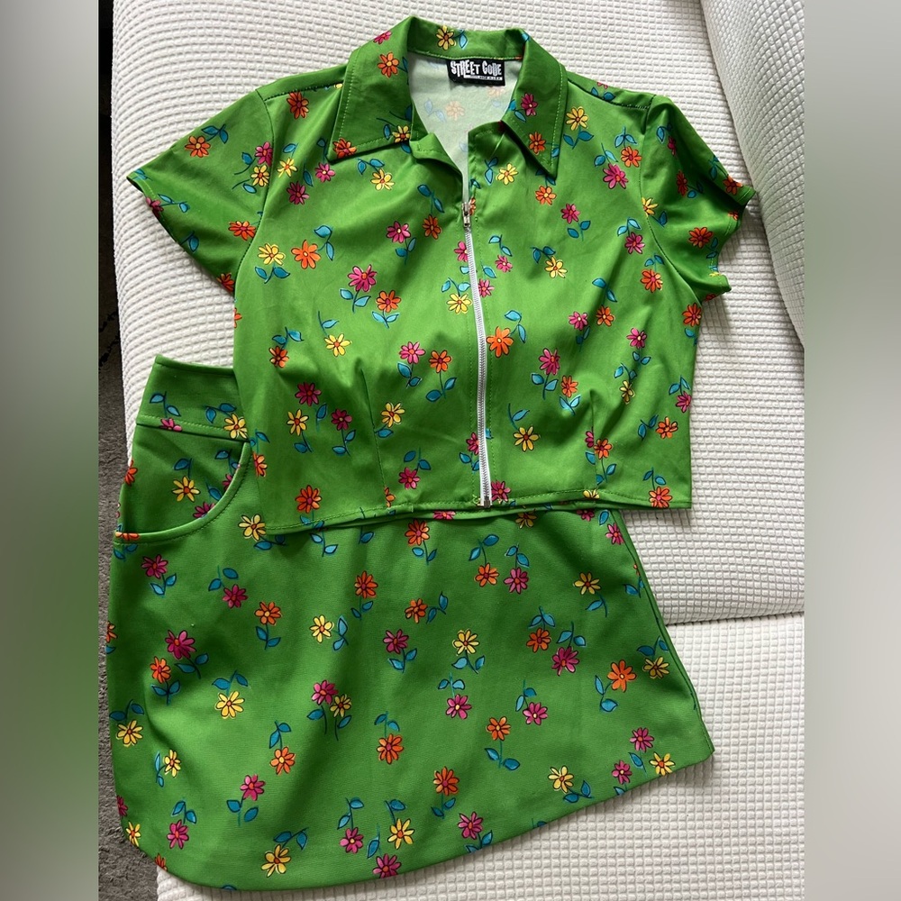 Vintage 1990s Street Code Two Piece